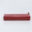 LOUIS VUITTON Monogram Empreinte Zippy Long Wallet Red M60737 LV Auth 200689-5