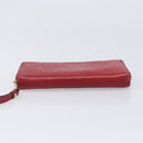 LOUIS VUITTON Monogram Empreinte Zippy Long Wallet Red M60737 LV Auth 200689-6