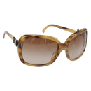 CHANEL Sunglasses plastic Beige CC Auth 200690A-1