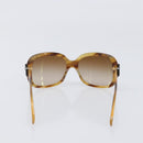 CHANEL Sunglasses plastic Beige CC Auth 200690A-2