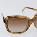 CHANEL Sunglasses plastic Beige CC Auth 200690A-5