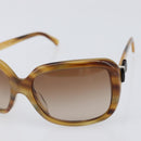 CHANEL Sunglasses plastic Beige CC Auth 200690A-6