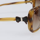CHANEL Sunglasses plastic Beige CC Auth 200690A-7