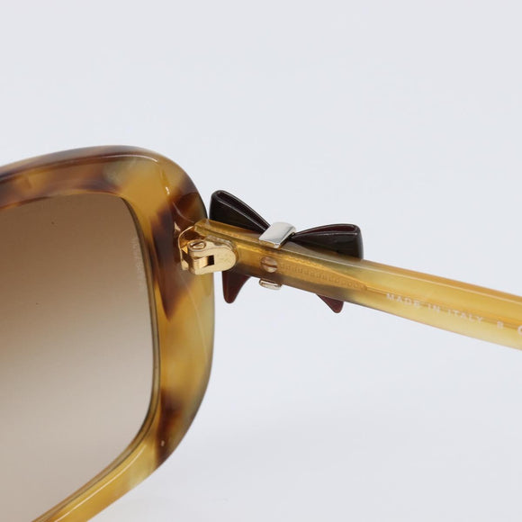CHANEL Sunglasses plastic Beige CC Auth 200690A