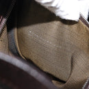 FENDI Zucca Canvas Mamma Baguette Shoulder Bag Black Brown Auth 200695V-24