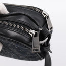 VERSACE Shoulder Bag Canvas Black Silver Auth 200698V-9