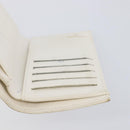 CHANEL Matelasse Long Wallet Caviar Skin White Gold CC Auth 200700-19