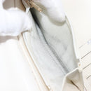 CHANEL Matelasse Long Wallet Caviar Skin White Gold CC Auth 200700-23