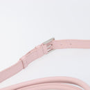 VERSACE Hand Bag Leather 2way Pink Silver Auth 200701V-9