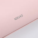 VERSACE Hand Bag Leather 2way Pink Silver Auth 200701V-20