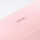 VERSACE Hand Bag Leather 2way Pink Silver Auth 200701V-10