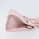 VERSACE Hand Bag Leather 2way Pink Silver Auth 200701V-3