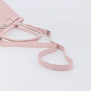 VERSACE Hand Bag Leather 2way Pink Silver Auth 200701V-8
