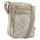 VERSACE Shoulder Bag Canvas Beige Gold Auth 200702V-1