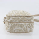 VERSACE Shoulder Bag Canvas Beige Gold Auth 200702V-5