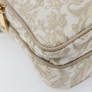 VERSACE Shoulder Bag Canvas Beige Gold Auth 200702V-15