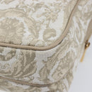 VERSACE Shoulder Bag Canvas Beige Gold Auth 200702V-16