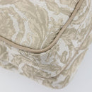 VERSACE Shoulder Bag Canvas Beige Gold Auth 200702V-17