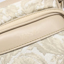 VERSACE Shoulder Bag Canvas Beige Gold Auth 200702V-18