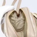 VERSACE Shoulder Bag Canvas Beige Gold Auth 200702V-20