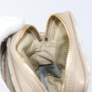 VERSACE Shoulder Bag Canvas Beige Gold Auth 200702V-21