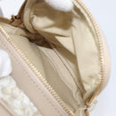 VERSACE Shoulder Bag Canvas Beige Gold Auth 200702V-22