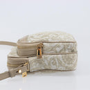 VERSACE Shoulder Bag Canvas Beige Gold Auth 200702V-4