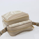 VERSACE Shoulder Bag Canvas Beige Gold Auth 200702V-6