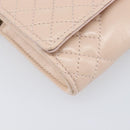 VERSACE Chain Shoulder Wallet Greca Goddess Leather Pink Gold Auth 200704V-16