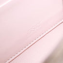 VERSACE Chain Shoulder Wallet Greca Goddess Leather Pink Gold Auth 200704V-10