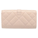 VERSACE Chain Shoulder Wallet Greca Goddess Leather Pink Gold Auth 200704V-2