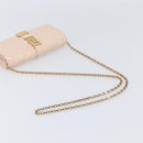 VERSACE Chain Shoulder Wallet Greca Goddess Leather Pink Gold Auth 200704V-7