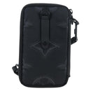 LOUIS VUITTON 3D monogram Double Phone Pouch Black M80141 LV Auth 200705M-2