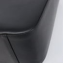 BURBERRY Nova Check Hand Bag Leather Black Silver Auth 200706V-14