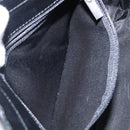 BURBERRY Nova Check Hand Bag Leather Black Silver Auth 200706V-20