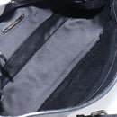 Miu Miu Shoulder Bag Leather Black Silver Auth 200710A-19