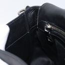 Miu Miu Shoulder Bag Leather Black Silver Auth 200710A-21
