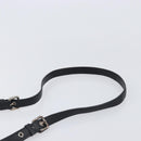 Miu Miu Shoulder Bag Leather Black Silver Auth 200710A-8