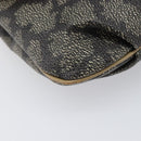 SAINT LAURENT Shoulder Bag PVC Canvas Gray Auth 200711-16
