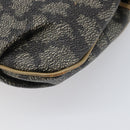 SAINT LAURENT Shoulder Bag PVC Canvas Gray Auth 200711-17