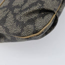 SAINT LAURENT Shoulder Bag PVC Canvas Gray Auth 200711-18