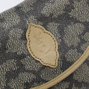 SAINT LAURENT Shoulder Bag PVC Canvas Gray Auth 200711-19
