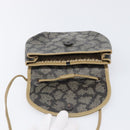 SAINT LAURENT Shoulder Bag PVC Canvas Gray Auth 200711-11