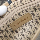 SAINT LAURENT Shoulder Bag PVC Canvas Gray Auth 200711-20