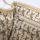 SAINT LAURENT Shoulder Bag PVC Canvas Gray Auth 200711-23