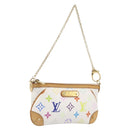 LOUIS VUITTON Monogram Multicolor Pochette Mira MM White M60096 LV Auth 200712V-1