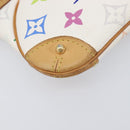 LOUIS VUITTON Monogram Multicolor Pochette Mira MM White M60096 LV Auth 200712V-16