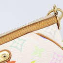 LOUIS VUITTON Monogram Multicolor Pochette Mira MM White M60096 LV Auth 200712V-9