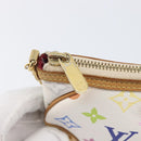 LOUIS VUITTON Monogram Multicolor Pochette Mira MM White M60096 LV Auth 200712V-20