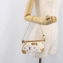 LOUIS VUITTON Monogram Multicolor Pochette Mira MM White M60096 LV Auth 200712V-26